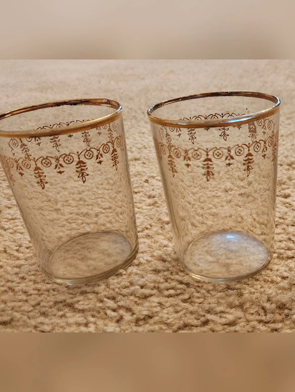 Vtg‎ Gold Rim 3.75